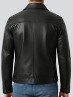 Men's Point-Collar Full-Zip Short Jacket