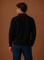 Men's Ribbed Full Zip Sweater