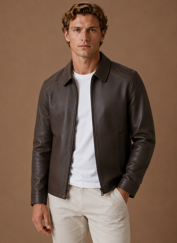 Men's Zip Front Short Jacket
