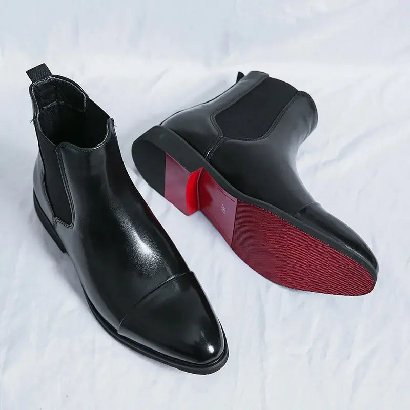 Men's Cap-Toe Dress Ankle Boots