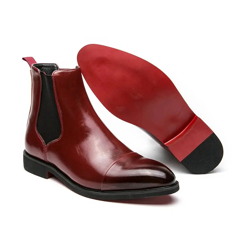 Men's Cap-Toe Dress Ankle Boots