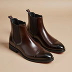 Men's Cap-Toe Dress Ankle Boots