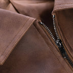 Men's Collared Zip-Up Short Jacket