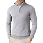 Men's Quarter-Zip Knit Sweater