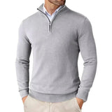 Men's Quarter-Zip Knit Sweater