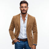 Men’s Tailored Blazer with Notched Lapels