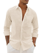 Men's Relaxed Fit Lightweight Button Up Shirt