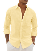 Men's Relaxed Fit Lightweight Button Up Shirt