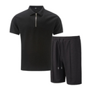 Men's Textured Polo Set