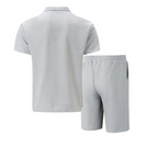 Men's Textured Polo Set