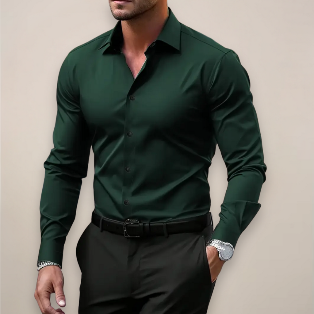 Men’s Slim Fit Long Sleeve Dress Shirt