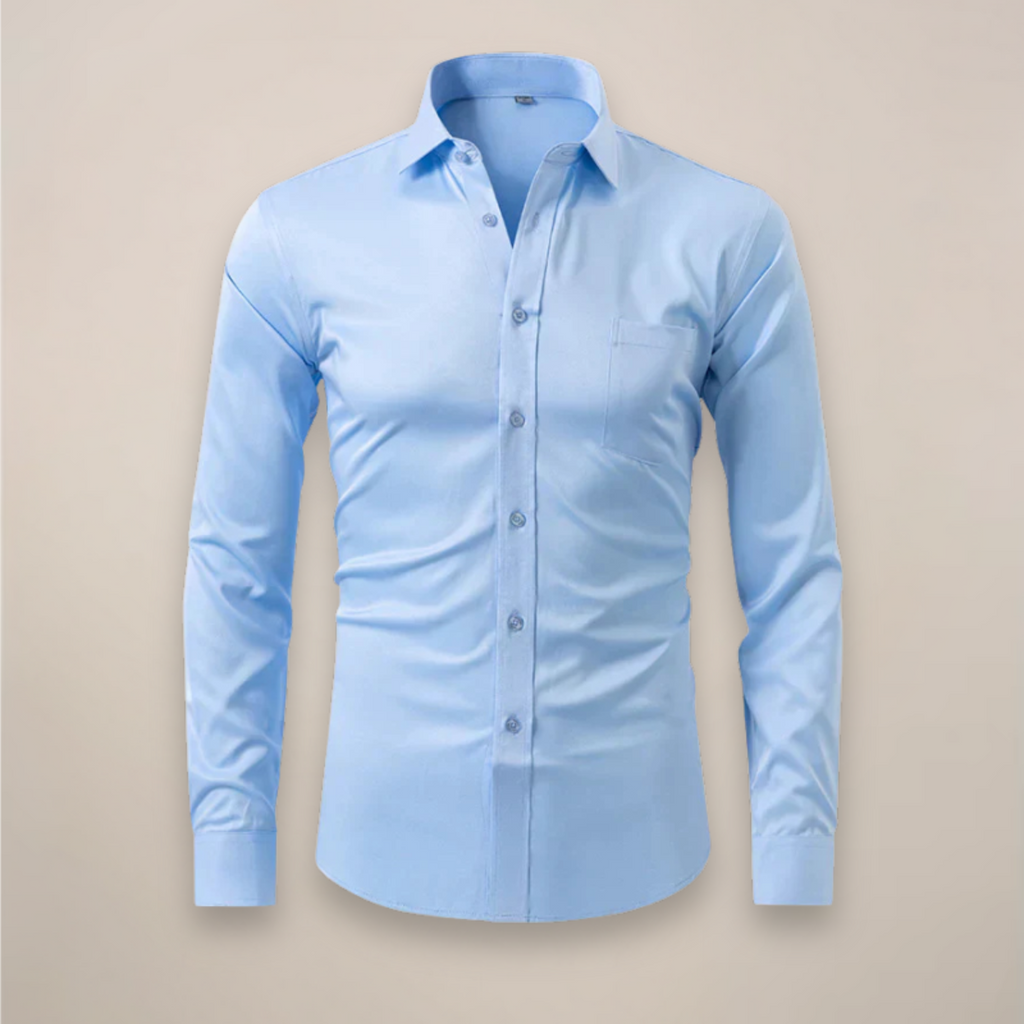 Men’s Slim Fit Long Sleeve Button-Down Shirt