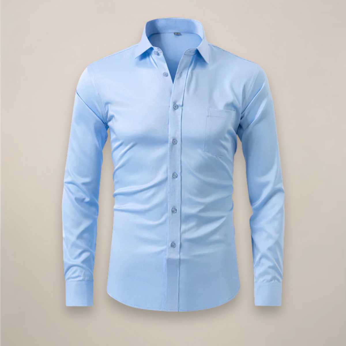 Men’s Slim Fit Long Sleeve Button-Down Shirt