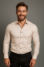 Men’s Slim Fit Long Sleeve Button-Down Shirt