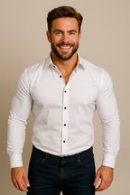 Men’s Slim Fit Long Sleeve Button-Down Shirt