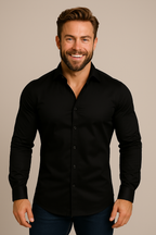 Men’s Slim Fit Long Sleeve Button-Down Shirt