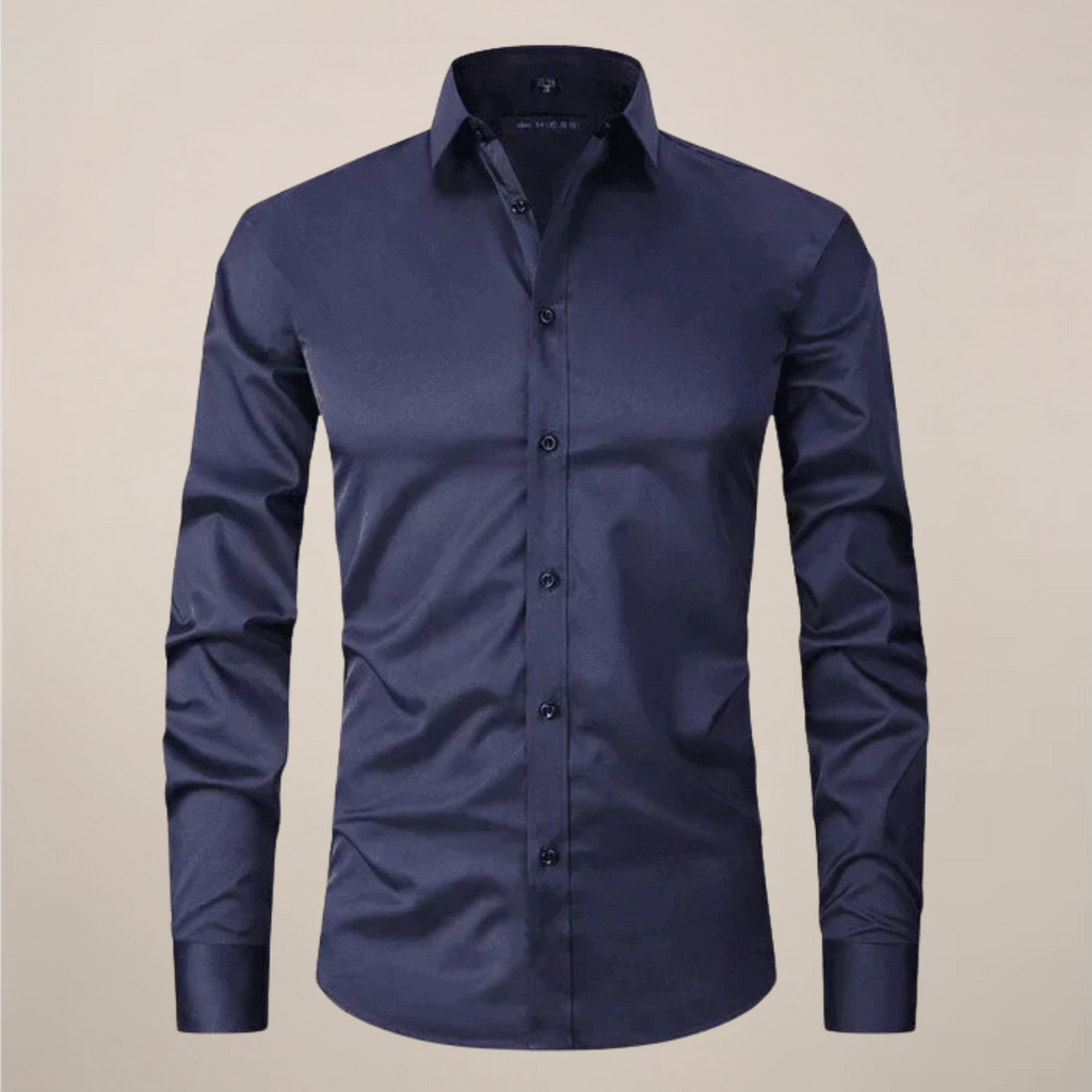 Men’s Slim Fit Long Sleeve Button-Down Shirt