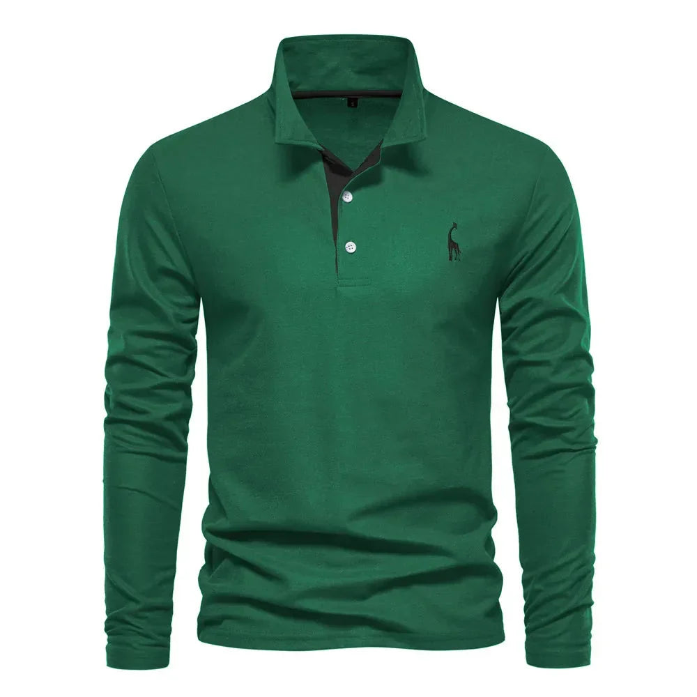 Men's Long-Sleeve Polo Shirt