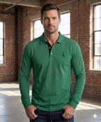 Men's Long-Sleeve Polo Shirt