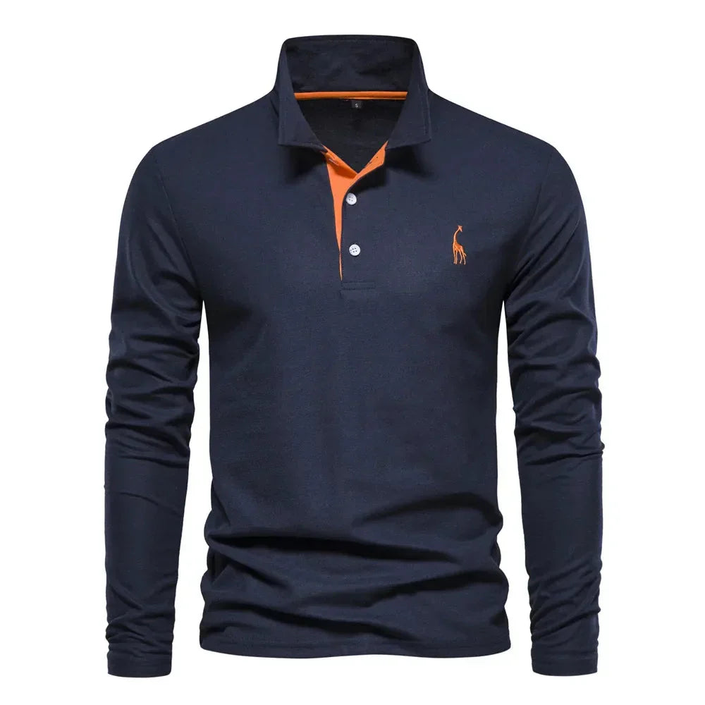 Men's Long-Sleeve Polo Shirt