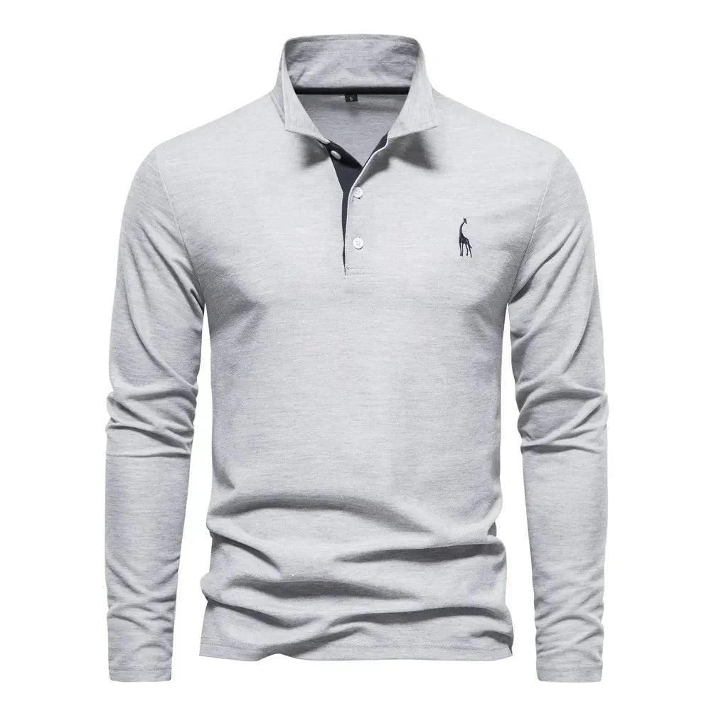 Men's Long-Sleeve Polo Shirt