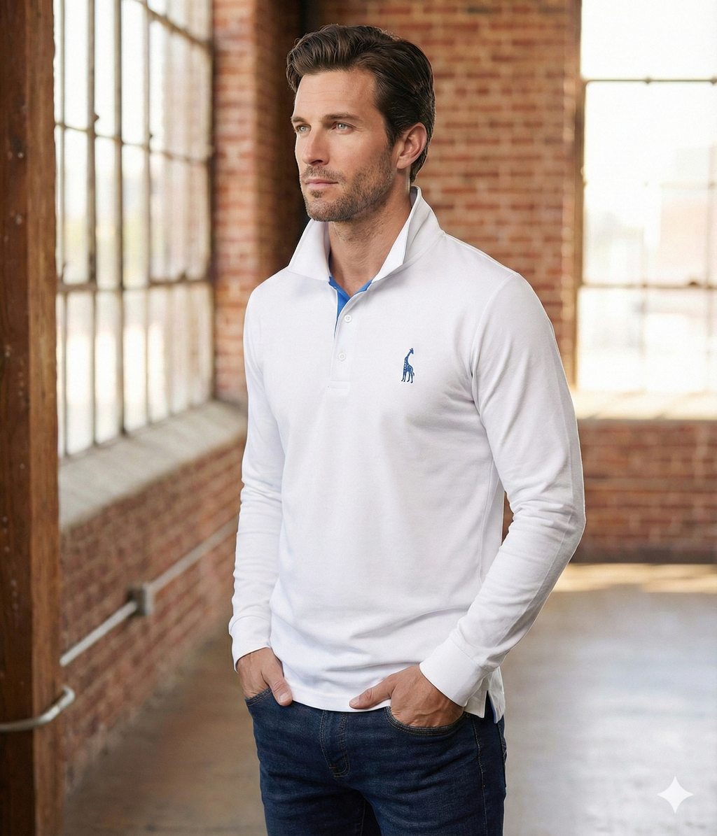 Men's Long-Sleeve Polo Shirt