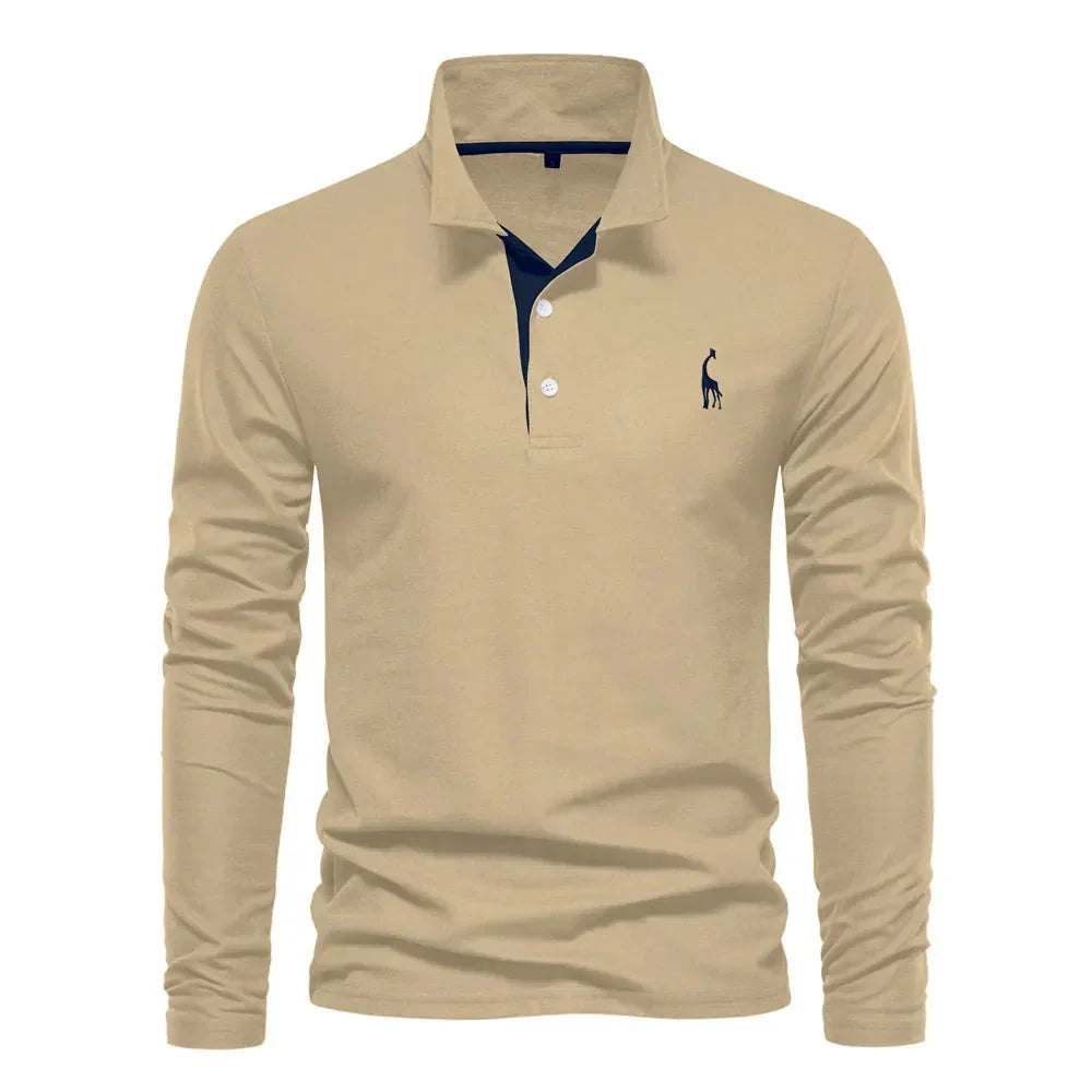 Men's Long-Sleeve Polo Shirt