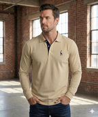 Men's Long-Sleeve Polo Shirt