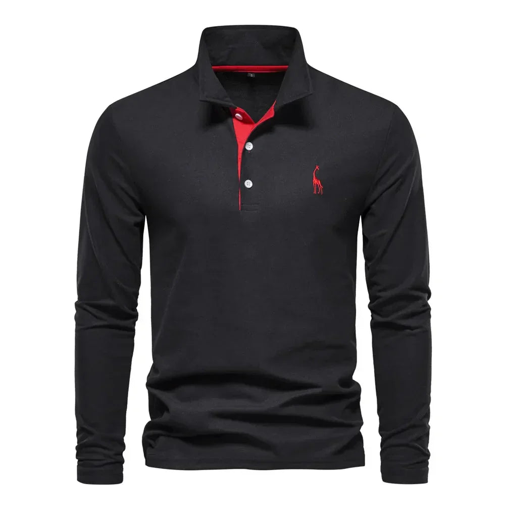Men's Long-Sleeve Polo Shirt