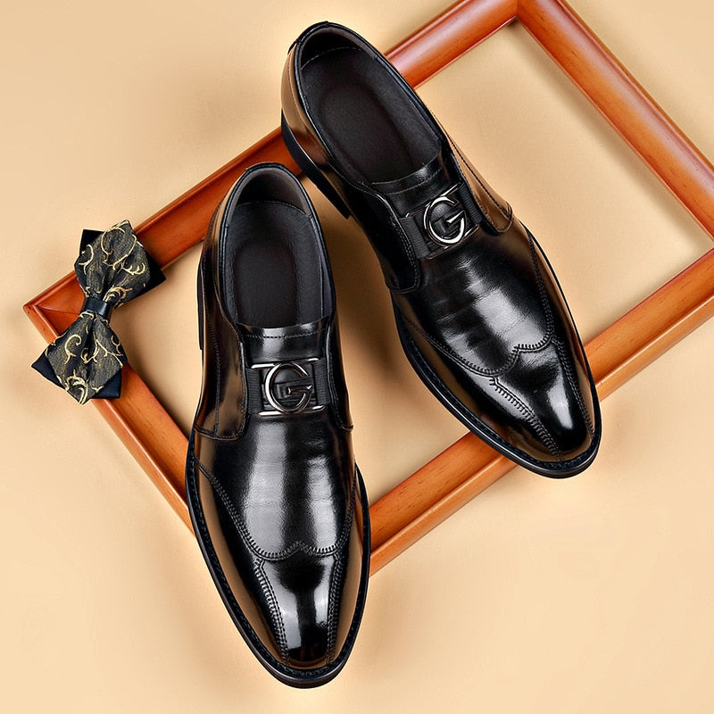 Men’s Buckle Monk Strap Dress Shoes