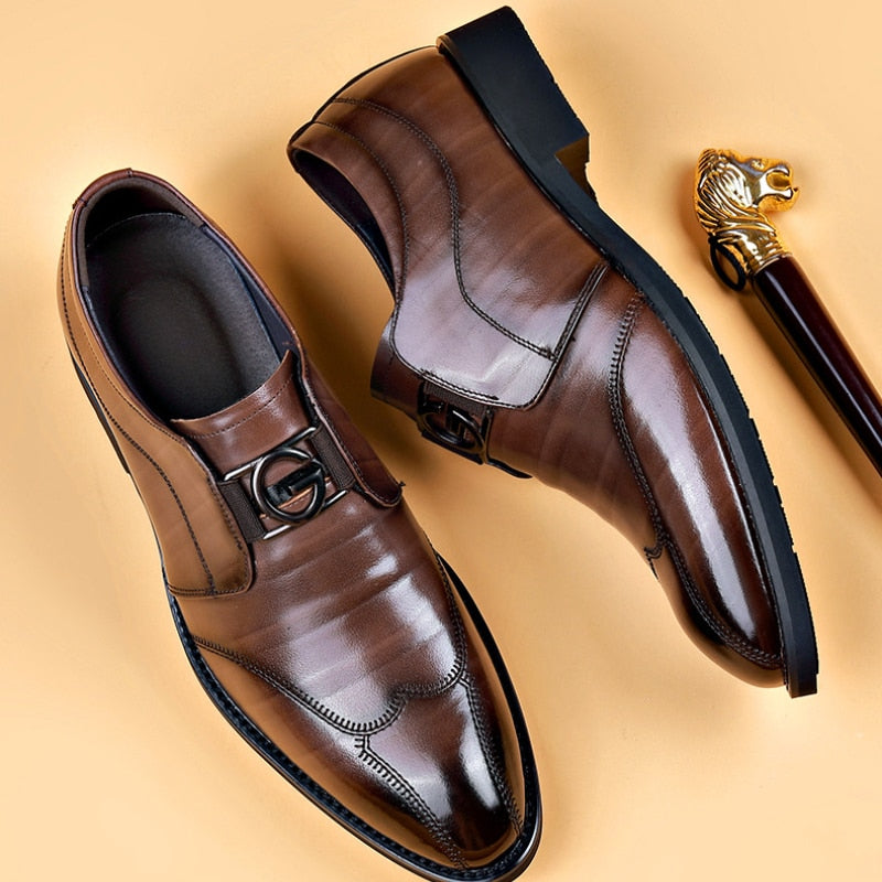Men’s Buckle Monk Strap Dress Shoes