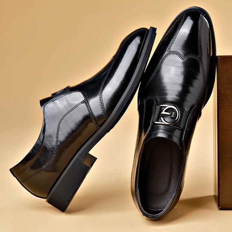 Men’s Buckle Monk Strap Dress Shoes