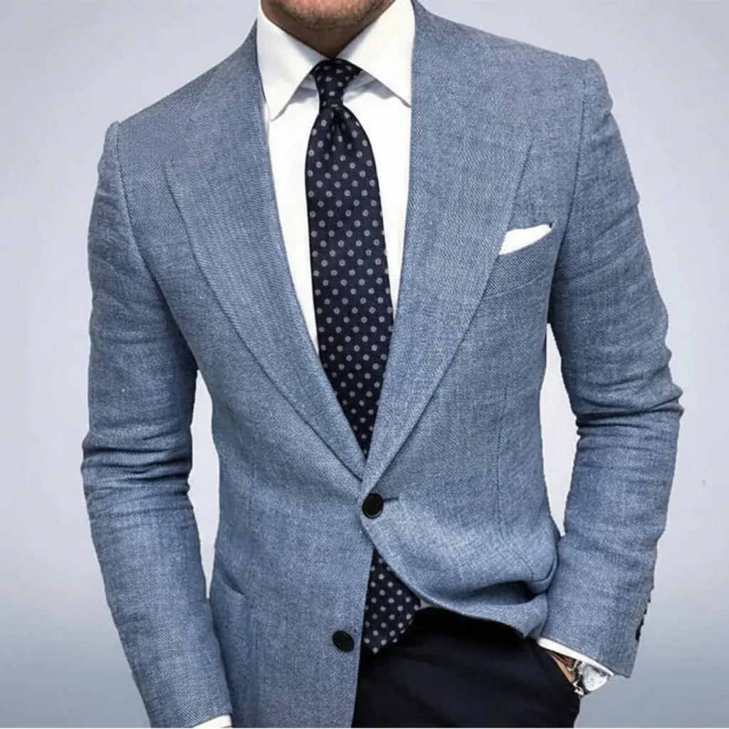 Men's Casual Blazer With Notch Lapels