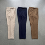 Men's Pleated Straight Leg Dress Pants