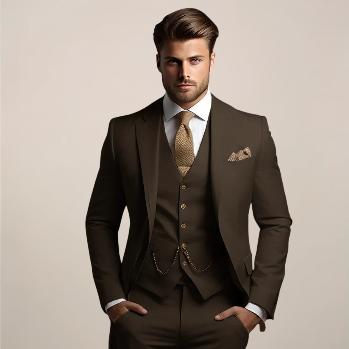 Men’s Three-Piece Formal Suit