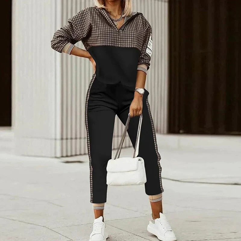 Women’s Hooded Top and Pants Tracksuit Set