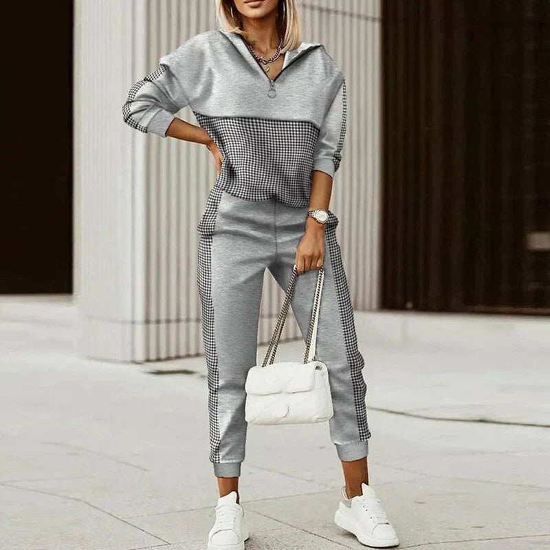 Women’s Hooded Top and Pants Tracksuit Set
