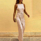 Women's Open Back Sequin Jumpsuit