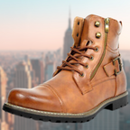 Men's Rugged Side Zip Combat Boots