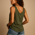 Women’s Sleeveless Button-Front Top