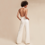 Women's Wide Leg Halter Jumpsuit