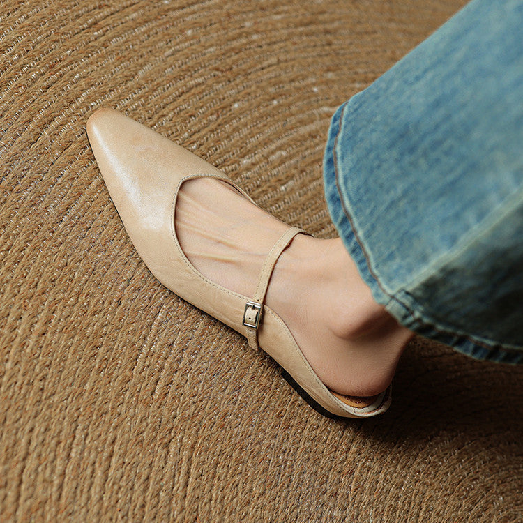 Women’s Adjustable Strap Mary Jane Flats