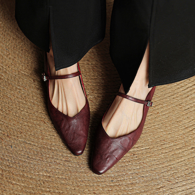 Women’s Adjustable Strap Mary Jane Flats