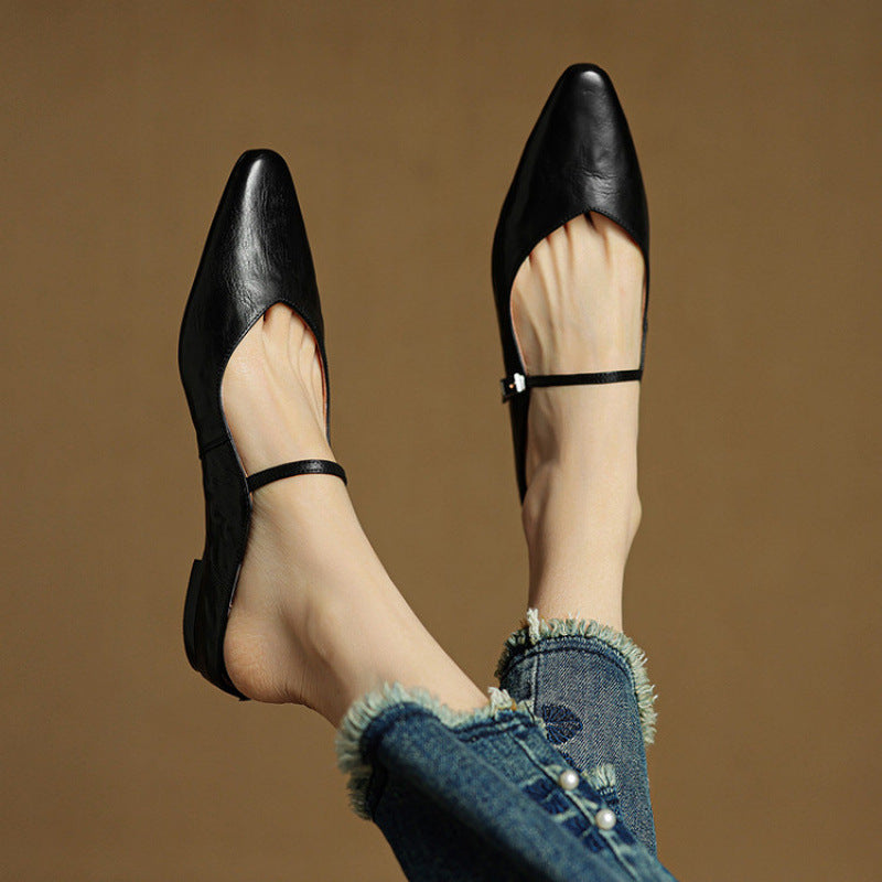 Women’s Adjustable Strap Mary Jane Flats