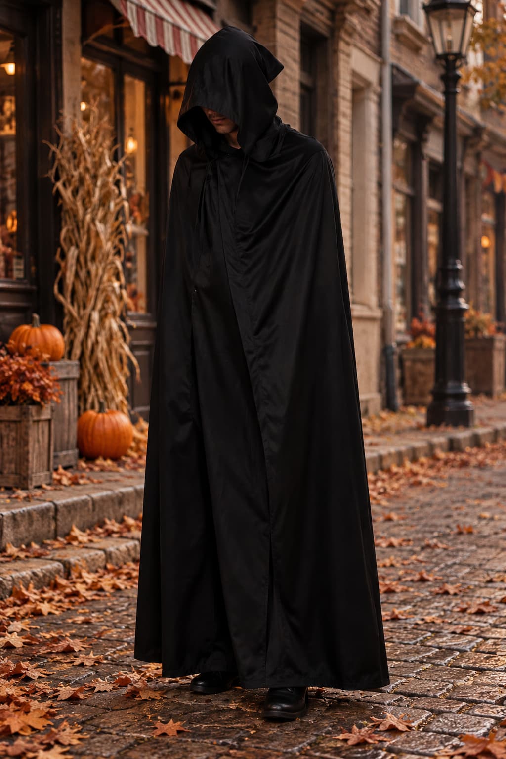 Men’s Halloween Hooded Cloak Costume