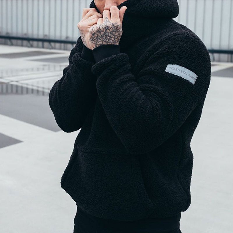 Men’s Textured Pullover Hoodie