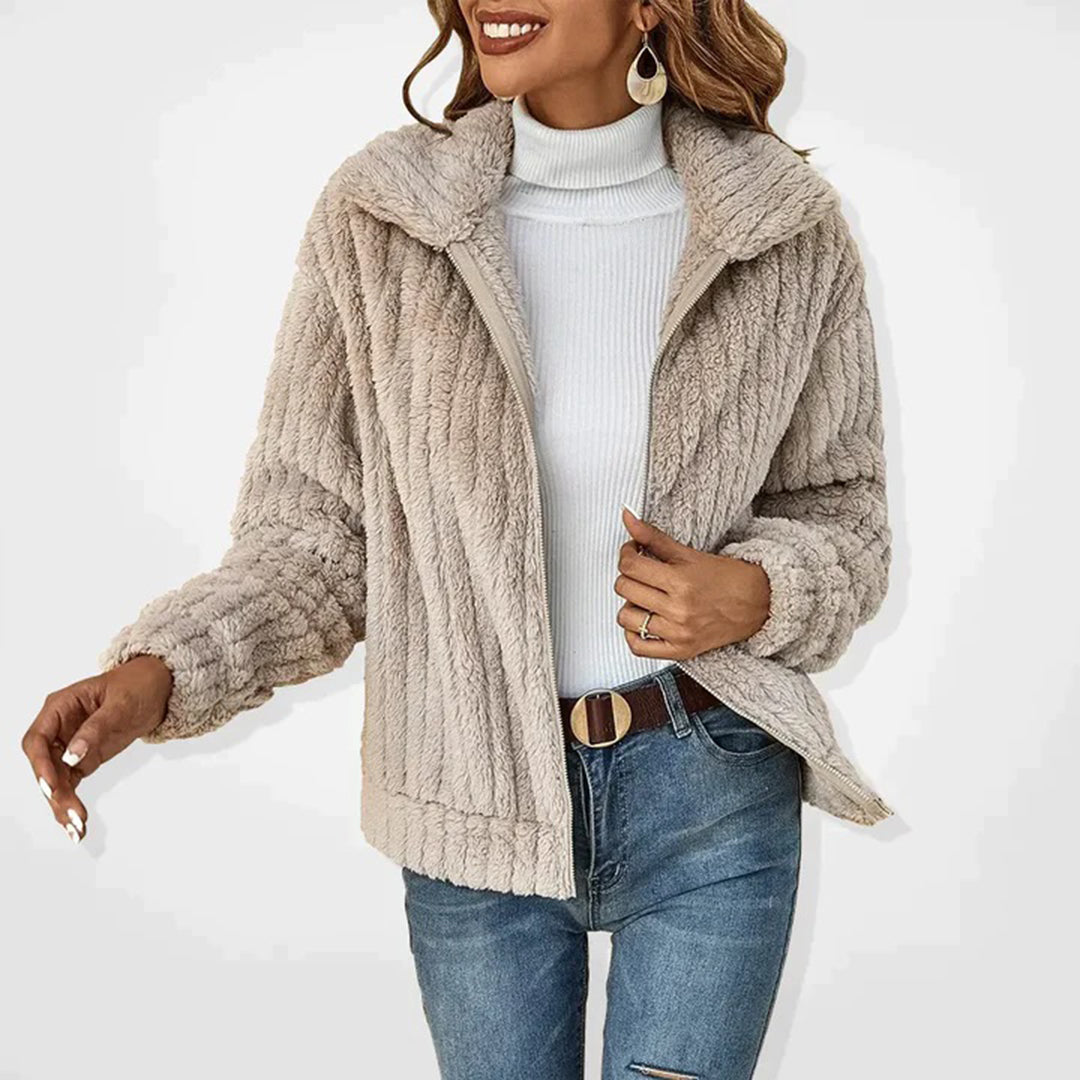 Women’s Plush Zip-Front Jacket