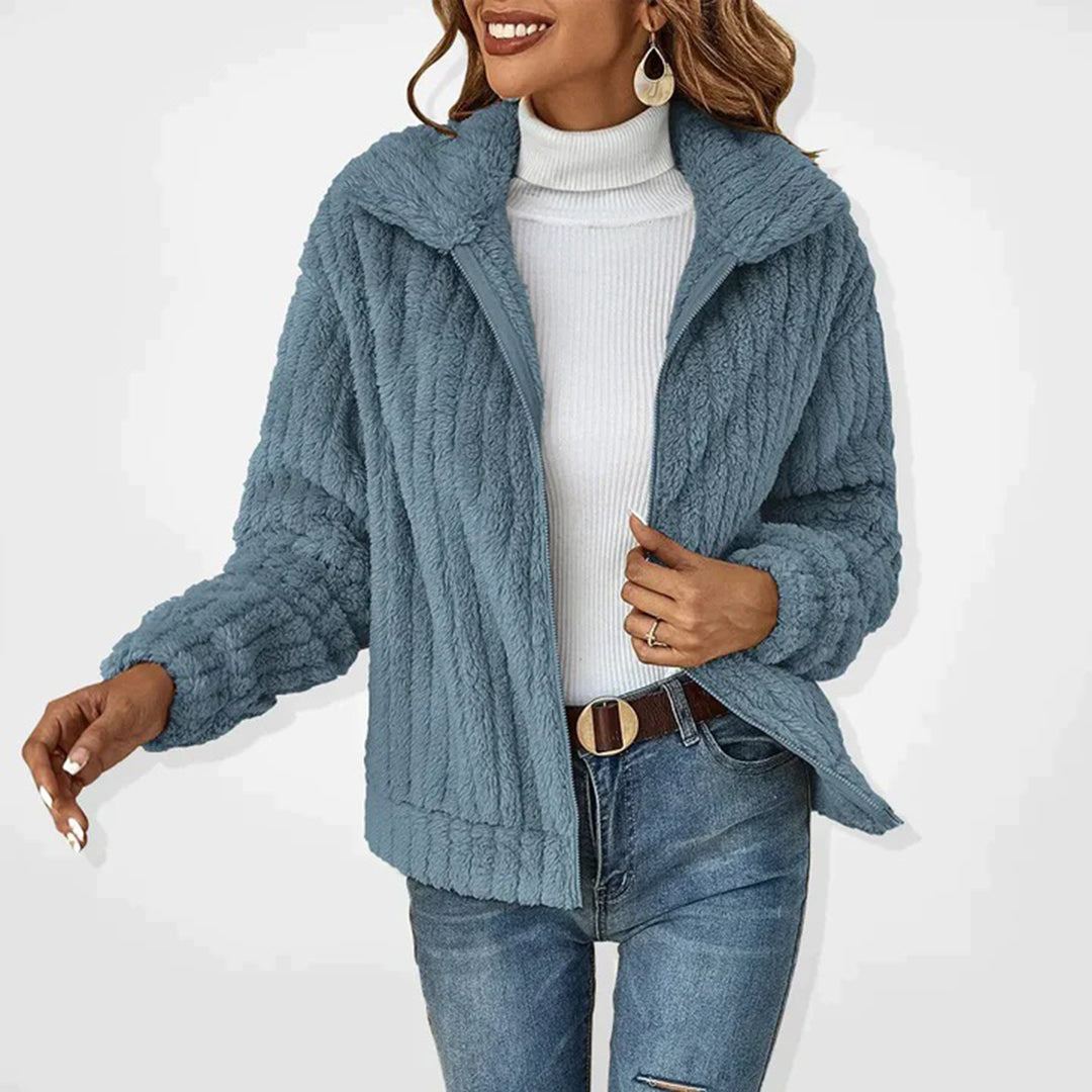 Women’s Plush Zip-Front Jacket