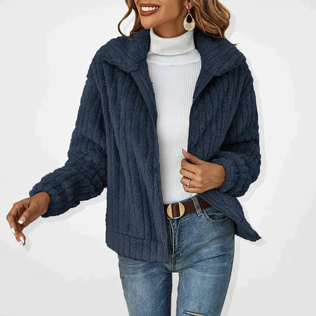 Women’s Plush Zip-Front Jacket