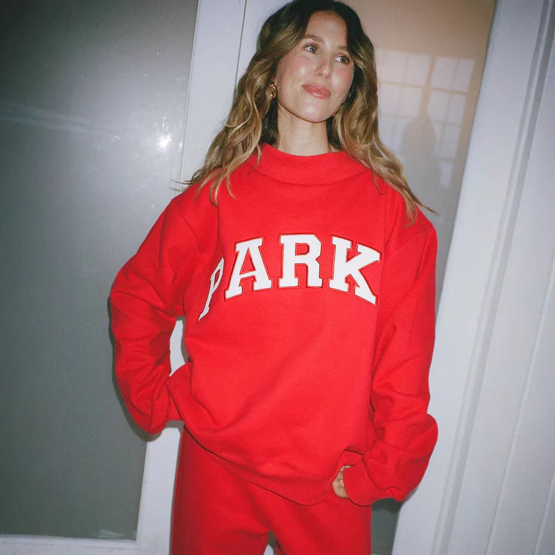 Women's Oversized Graphic Crewneck Sweater